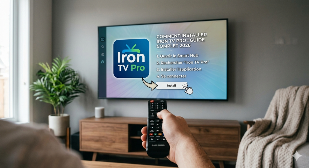 Comment Installer Iron TV Pro sur TV Samsung